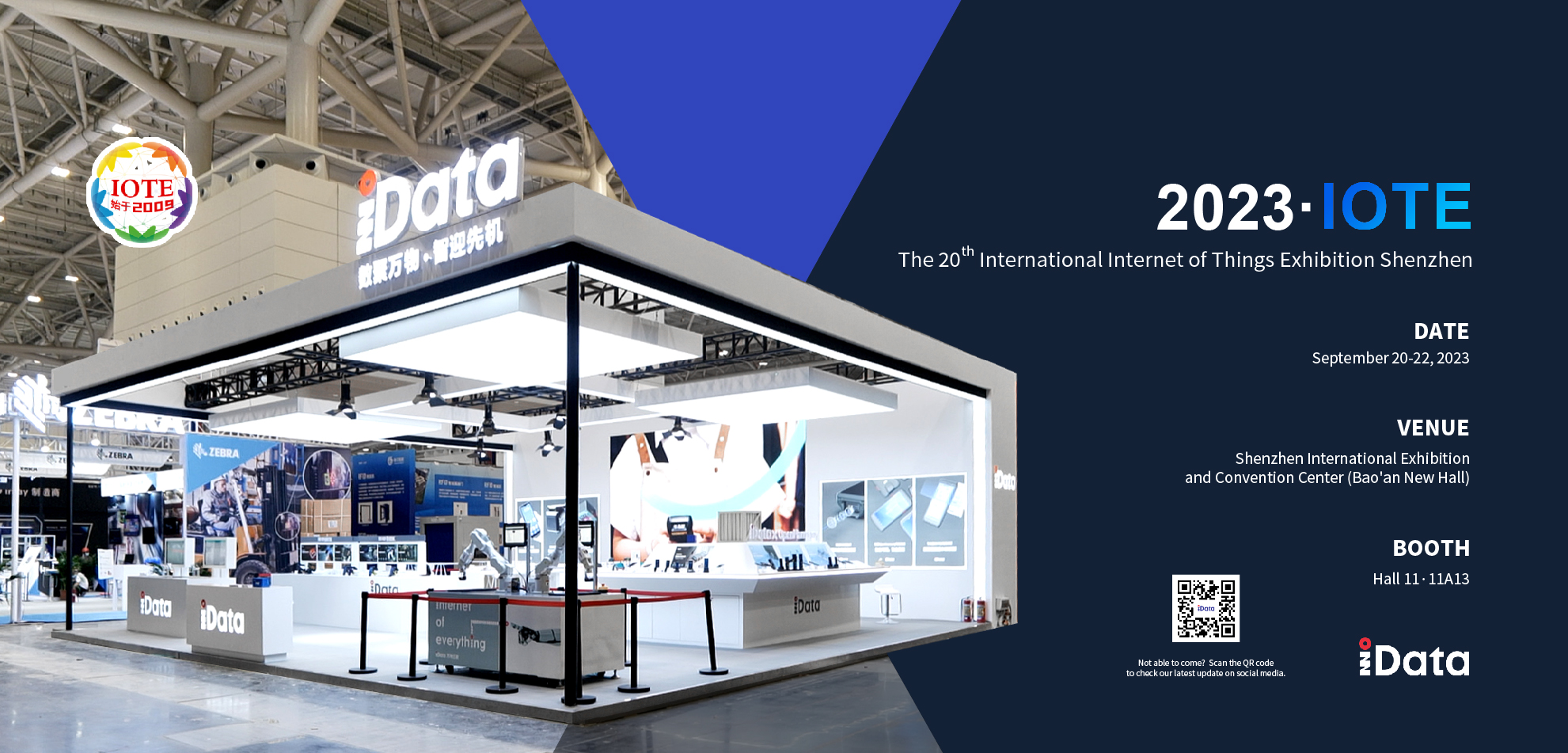 Visit iData @ 20th International Internet of Things Exhibition 2023 · Shenzhen